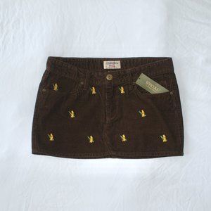 Vintage-Style Corduroy Skirt